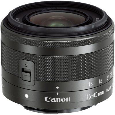 لنز Canon EF-M 15-45mm f/3.5-6.3 IS STM (گرافیت)